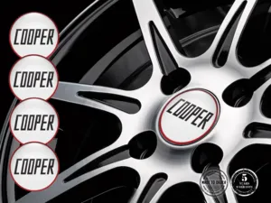 Mini Cooper Logo Jantes Voiture Emblèmes Résine Élégants